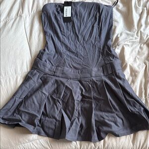 Motel Rocks Strapless Charcoal Dress. *wore once*